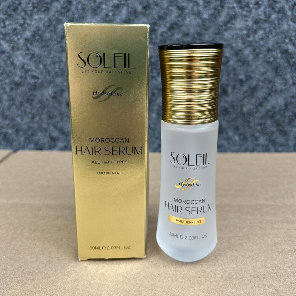 Soleil Moroccan Hair Serum 2.03 Fl. Oz. 60ml Hydroline Paraben Free
